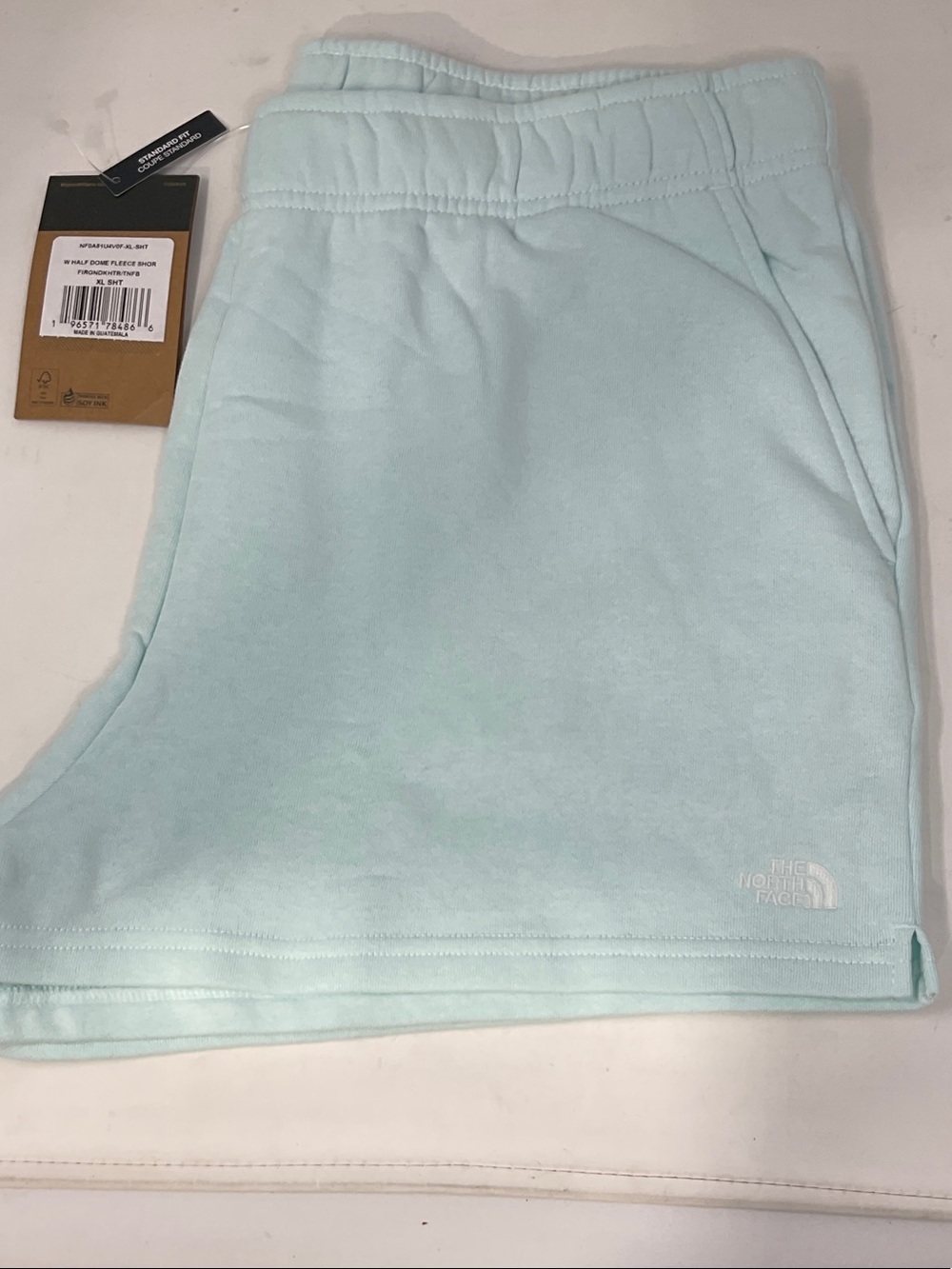 The North Face Mint Green Fleece Shorts